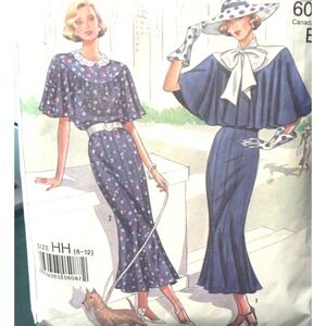 Vintage Simplicity‎ Sewing Pattern 9360 60th Anniversary Dress Size 6-12 Cut